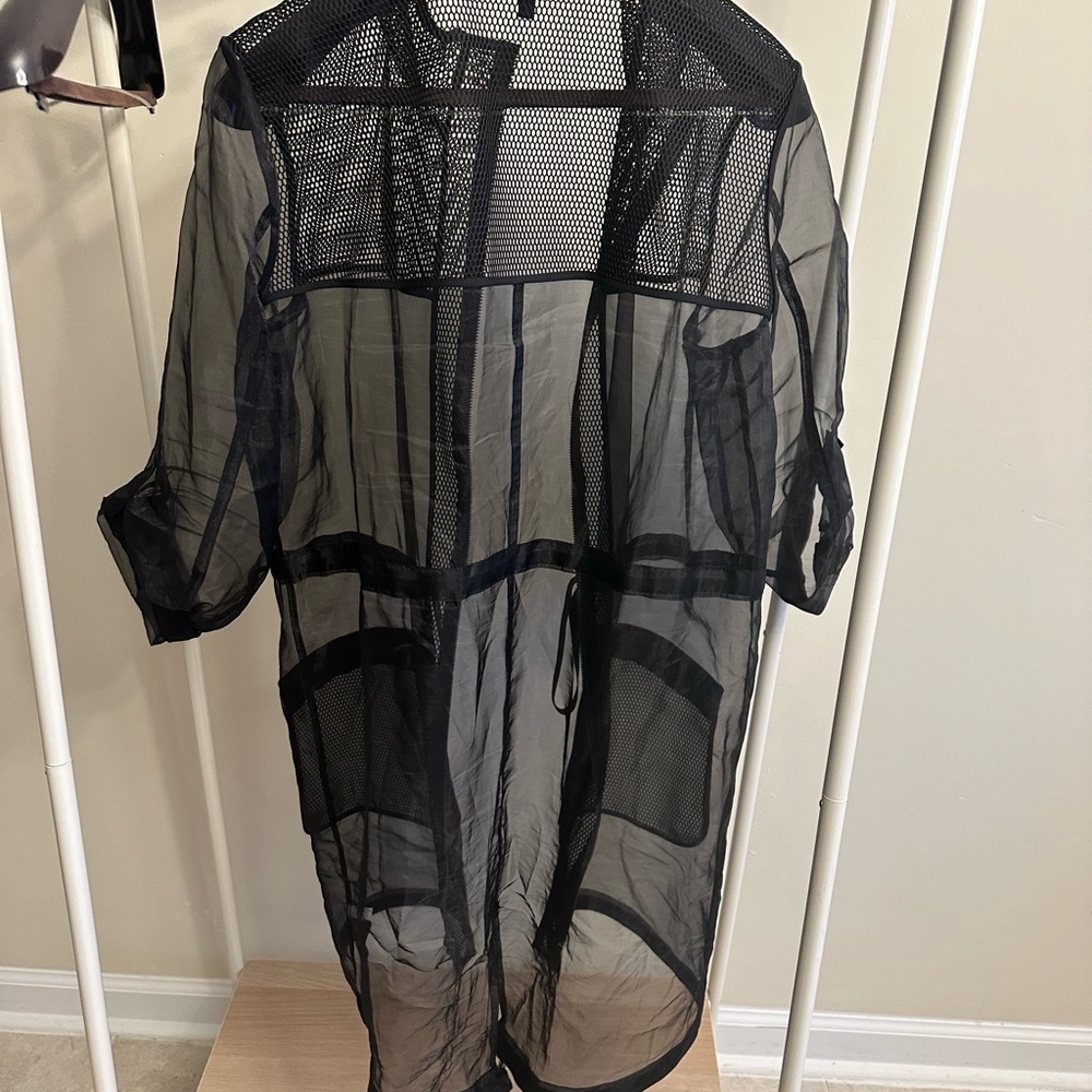 Organza Trench Coat